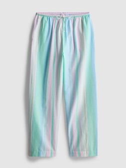 PRIMARK LOVE TO LOUNGE STRIPE PJ BOTTOM LIGHT GREEN £12 €14 $17.50 RON70 PLN60 CZK365