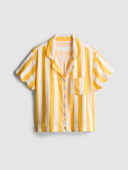 PRIMARK LOVE TO LOUNGE STRIPE PJ SHIRT YELLOW £12 €14 $17.50 RON70 PLN60 CZK365