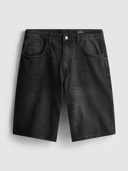 PRIMARK MID RISE BAGGY DENIM SHORTS BLACK £14 €18 $28 RON90 PLN80 CZK470