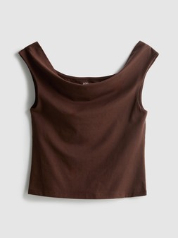 PRIMARK OFF SHOULDER TOP CHOCOLATE £5 €6 $9 RON30 PLN26 CZK155