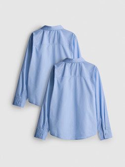 PRIMARK OLDER BOYS 2PK LS SHIRT, BLUE, £5 (2)