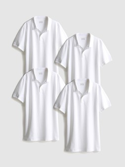 PRIMARK OLDER BOYS 2PK PIQUE POLO, WHITE, £7 (1)