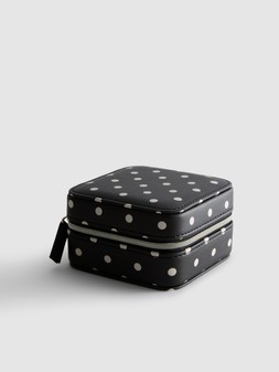 PRIMARK POLKA DOT JEWEL BOX BLACK WHITE £6 €8 $9.50 RON40 PLN34 CZK210