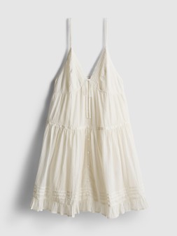 PRIMARK PRESENTS PAU ECHE PE VOILE LACE TRIM MINI DRES WHITE, £16, €18, $24, RON90, PLN80, CZK470, HUF6500
