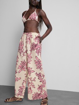 PRIMARK PRINTED BEACH TROUSER CORAL £12 €14 $18 RON70 PLN60 CZK365 (2)