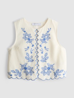 PRIMARK SCALLOP EMBELLISHED WAISTCOAT £16 €18 RON90 PLN80 CZK470