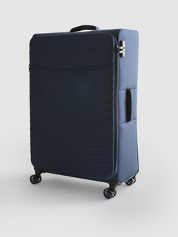 PRIMARK SOFT SHELL SUITCASE BLUE £40 €45 $48 RON220 PLN195 CZK1170