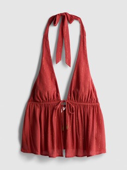 PRIMARK SPARKLE HALTER TOP, £10, €12, $16, RON60, PLN50, CZK310