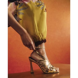 RI Gold Butterfly Caged Heels £59