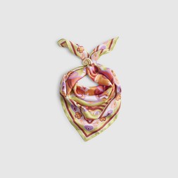 RI Orange Satin Paisley Print Scarf £19 2