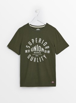 MK x Union Works Khaki Print Tee, &pound;12