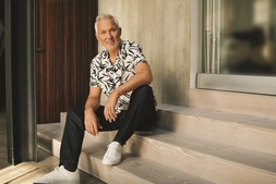 MK x Union Works White Leaf Print Shirt, &pound;16 & MK x Union Works Dark Denim Straight Jeans, &pound;26