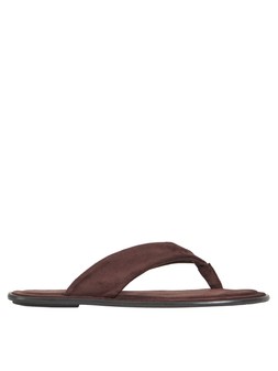 Tu Brown Microfibre Soft Toe Post Sandals, £16