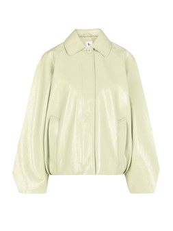 Tu Green Gloss PU Bubble-Hem Jacket, £40