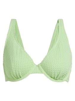 Tu Lime Bubble Texture Wired Bikini Top, £16