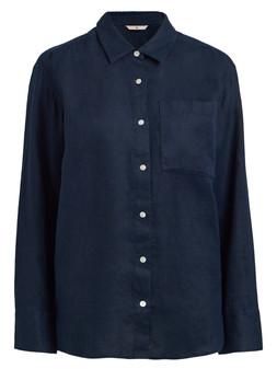 Tu Navy Pure Linen Shirt, £26