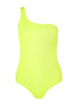 Tu Lime Textured One Shoulder Swimsuit, &pound;16
