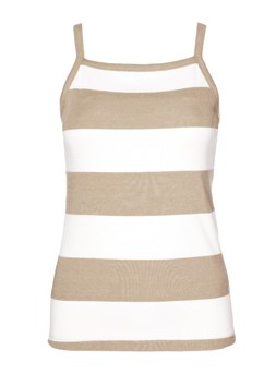 Tu Neutral Stripe Ribbed Vest, &pound;7