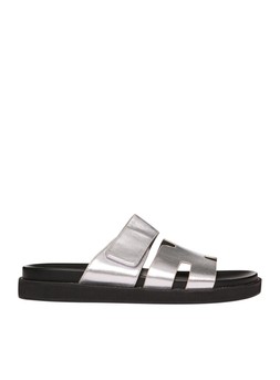Tu Silver Velcro Strap Sandals, &pound;16