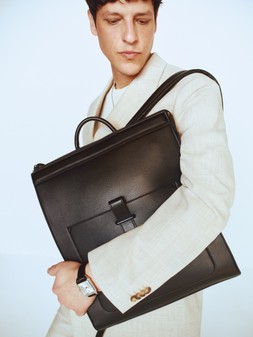 Autograph Blazer £129, Autograph T-shirt £35, M&S Bag £35, Watch £50