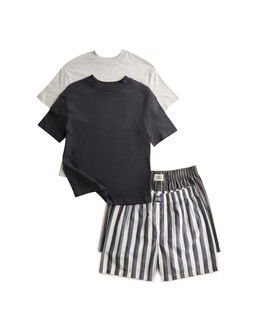 M&S 2 Pack Pure Cotton Striped Short Pyjama Sets (6-16 Yrs) £22
