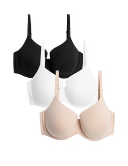 M&S 3pk Wired Full Cup T-Shirt Bras A-E £22