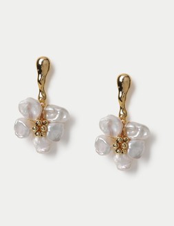 m&s Flower Drop Earrings £15