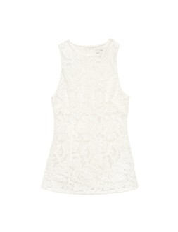 M&S Lace Fitted Tunic Shell Top, £36