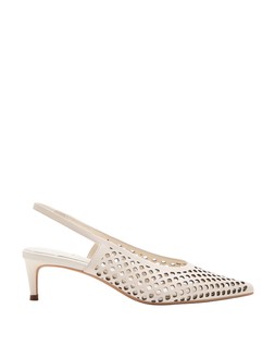 M&S Leather Laser Cut Slingback Sandals, £56
