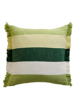 M&S OUTDOOR GREEN STRIPE CUSHION £20​
