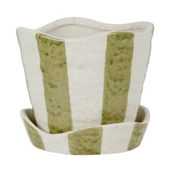 M&S Stripe Ceramic Planter £12.50