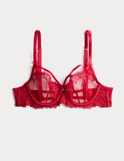 M&S WIRED LACE BALCONY BRA £24