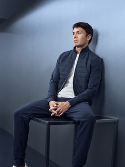 M&S x Williams, Alex Albon, Jacket £48, Top £20, Joggers £40, Shoes £26
