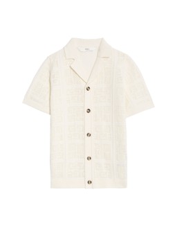 M&S Cream Crochet Shirt £12