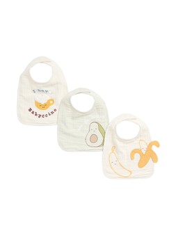 M&S 3pc Pure Cotton Food Bibs £8