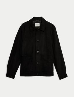 M&S Autograph Faux Suede Harrington Jacket £70 (1)