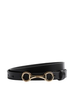 M&S Black Leather Skinny Belt £19.50