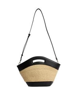 M&S Black Straw Basket bag £55