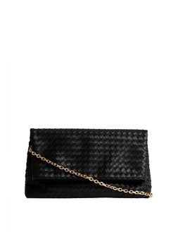 M&S Black Weave Clutch £35