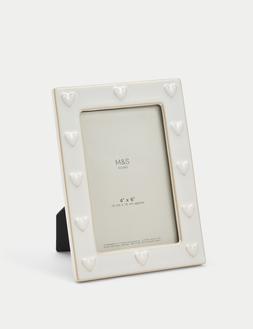 M&S Ceramic Heart Frame White £9.50