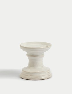 M&S Ceramic Pillar Candle Holder &pound;5