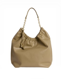 M&S Collection Faux Leather Chain Strap Shoulder Bag Olive £45