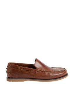 M&S Collection Leather Slip-On Boat Shoes Tan £60