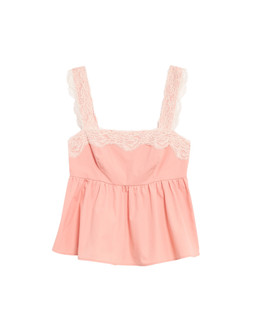 M&S Pure Cotton Lace Detail Cami Top £25