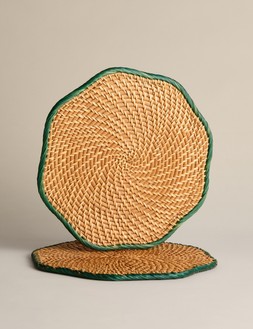 M&S Set of 2 Rattan Scallop Placemats £15