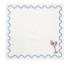 M&S Set of 4 Bistro Embroidered Napkins £14 (2)