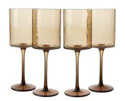 M&S Set of Four Casual Hammered Wine Glasses £20