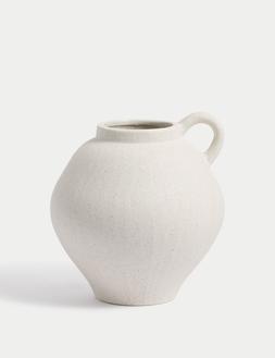 M&S Small Ceramic Shaped Handle Vase £12.50