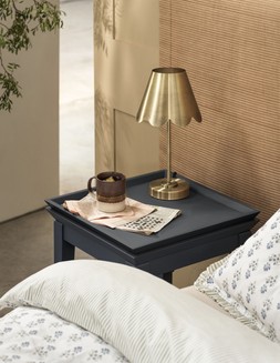 M&S SCALLOP BRASS TABLE LAMP £39.50
